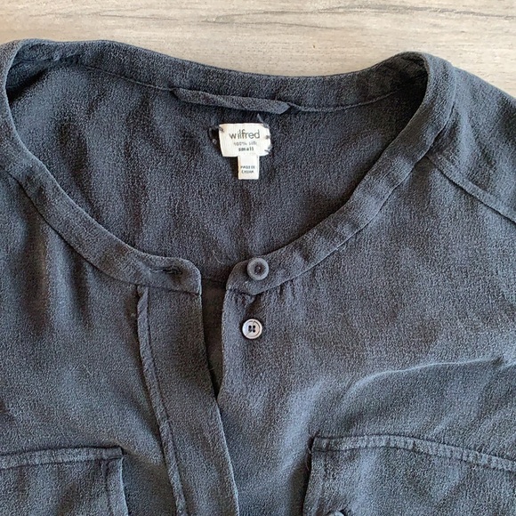 Wilfred Silk Button Shirt Small - Picture 4 of 4